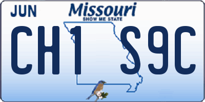 MO license plate CH1S9C