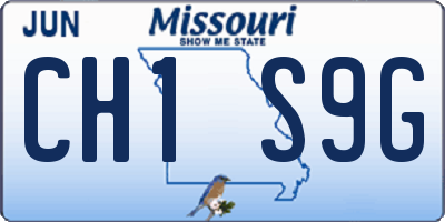 MO license plate CH1S9G