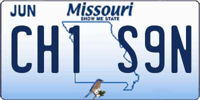 MO license plate CH1S9N