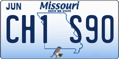 MO license plate CH1S9O