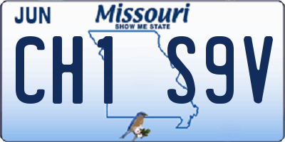 MO license plate CH1S9V
