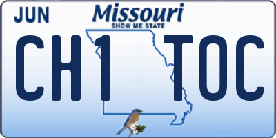 MO license plate CH1T0C