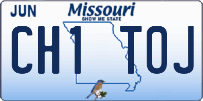 MO license plate CH1T0J