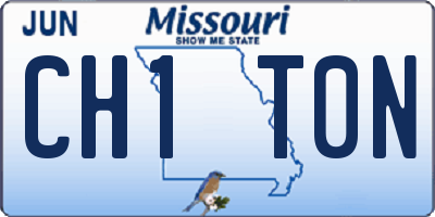 MO license plate CH1T0N