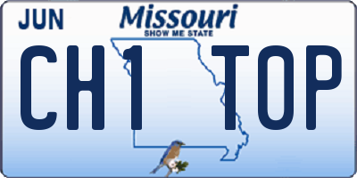 MO license plate CH1T0P