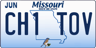 MO license plate CH1T0V