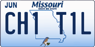 MO license plate CH1T1L