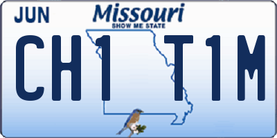 MO license plate CH1T1M