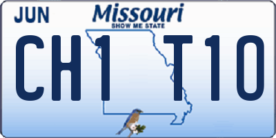 MO license plate CH1T1O
