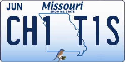MO license plate CH1T1S