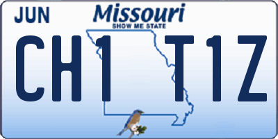 MO license plate CH1T1Z