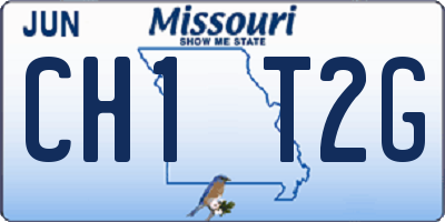 MO license plate CH1T2G