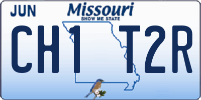 MO license plate CH1T2R