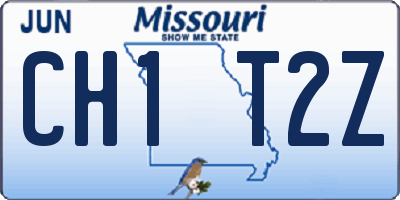 MO license plate CH1T2Z