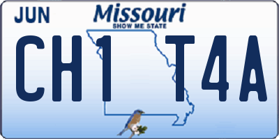 MO license plate CH1T4A