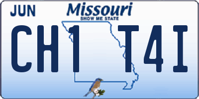 MO license plate CH1T4I
