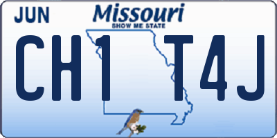 MO license plate CH1T4J