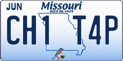 MO license plate CH1T4P