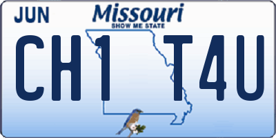 MO license plate CH1T4U