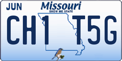 MO license plate CH1T5G