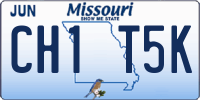 MO license plate CH1T5K