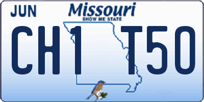MO license plate CH1T5O