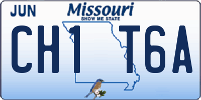 MO license plate CH1T6A