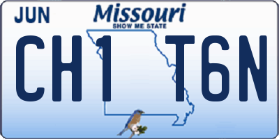MO license plate CH1T6N