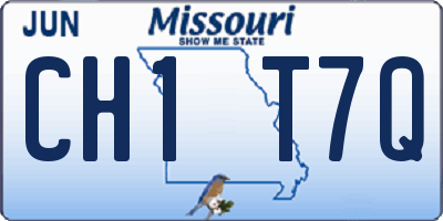 MO license plate CH1T7Q