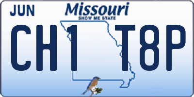 MO license plate CH1T8P