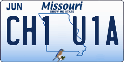 MO license plate CH1U1A