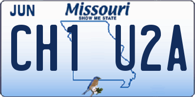 MO license plate CH1U2A