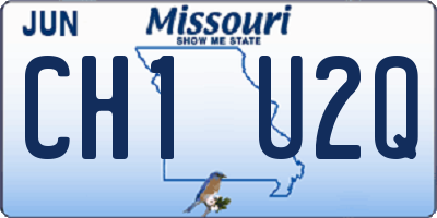 MO license plate CH1U2Q