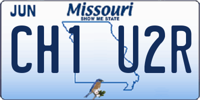 MO license plate CH1U2R