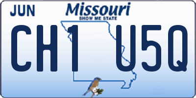 MO license plate CH1U5Q