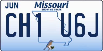 MO license plate CH1U6J