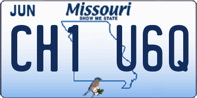 MO license plate CH1U6Q