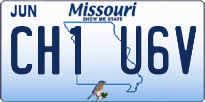 MO license plate CH1U6V