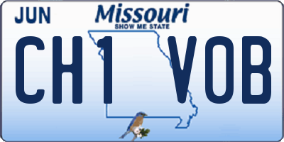MO license plate CH1V0B