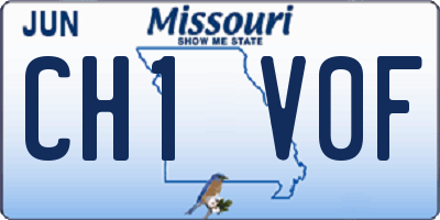 MO license plate CH1V0F