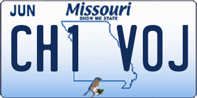 MO license plate CH1V0J