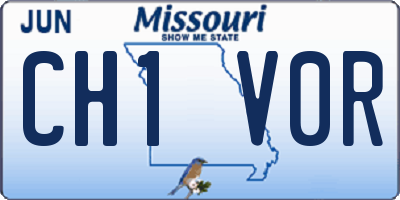 MO license plate CH1V0R