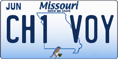 MO license plate CH1V0Y