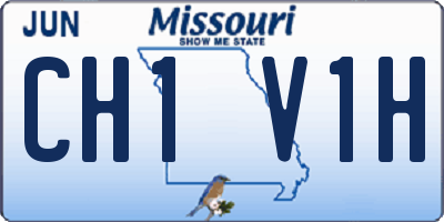 MO license plate CH1V1H