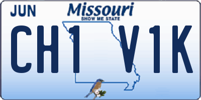 MO license plate CH1V1K