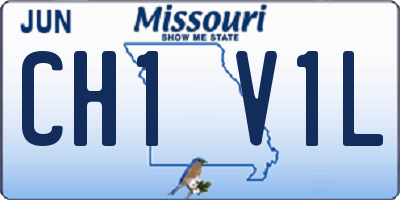 MO license plate CH1V1L
