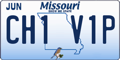 MO license plate CH1V1P