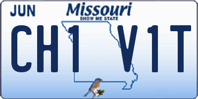 MO license plate CH1V1T
