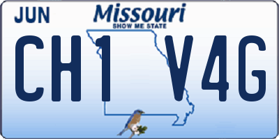 MO license plate CH1V4G