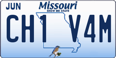 MO license plate CH1V4M